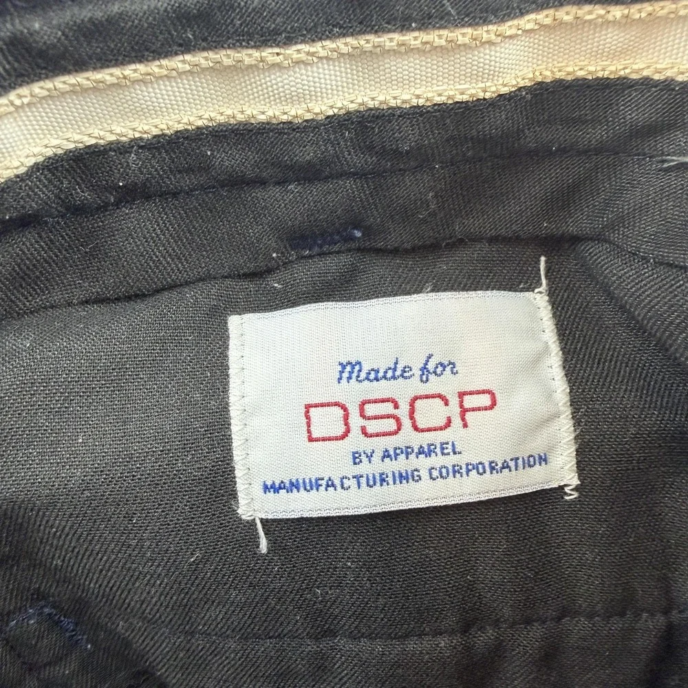 Vintage US Navy Service Trousers Pants Mens 31x28 Blue Wool Blend Military 2000s